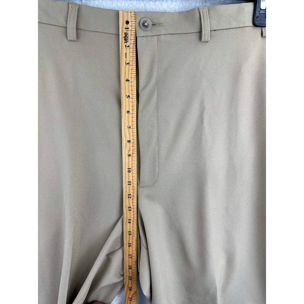 HAGGAR Mens Big & Tall Cool 18 PRO Classic-Fit Stretch Flat-Front Shorts Size 48